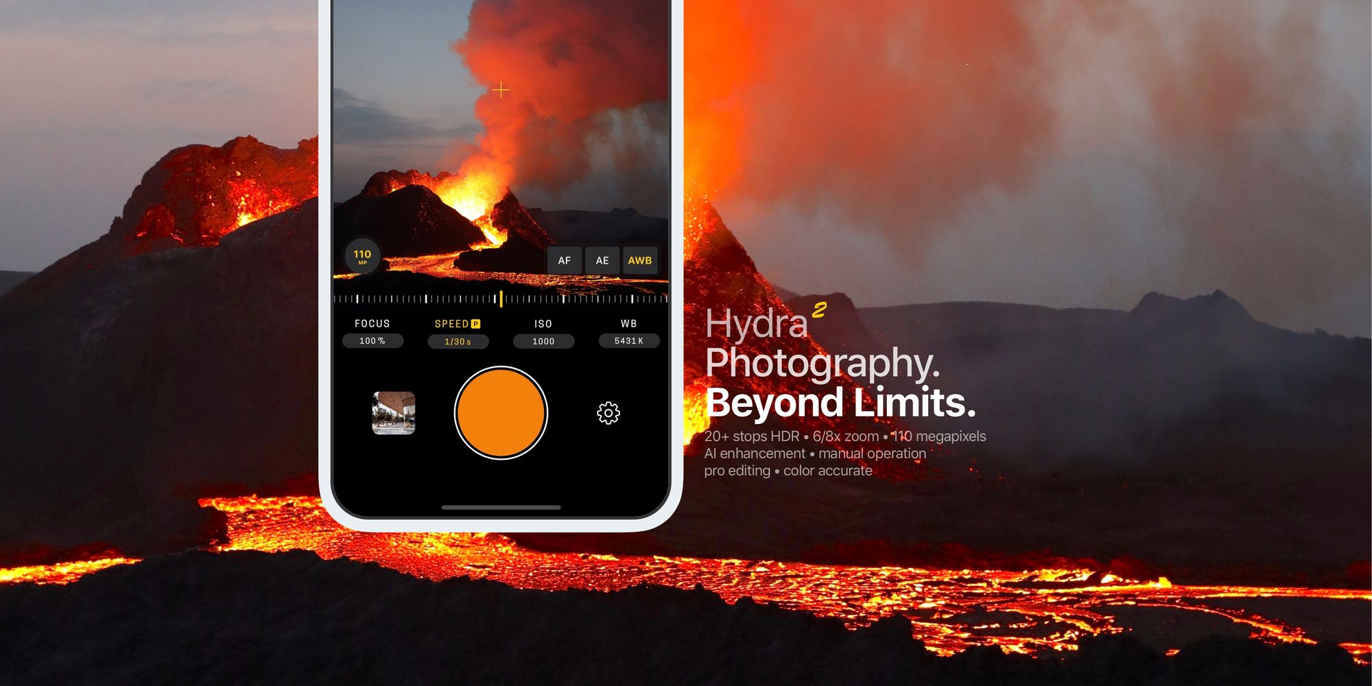 Hydra 2: AI-powered camera app that reinvents photography.